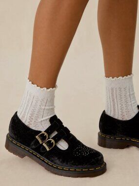 Dr. Martens 8065 VELVET MARY JANE SHOES MSRP$190 CUTE & CHIC